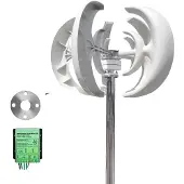 OEM Windturbine, verticale as, stille werking, met gratis MPPT-regelaar, 3000W, 12V