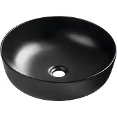 Sapho Rondea keramische opbouwwastafel Ø41cm mat zwart