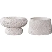 Nest of Nora Kandelaars set van 2 - Cement - Grijs