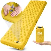 Unyqoos Reisbed: 197x66 cm, 10 cm dik, lichtgewicht, waterdicht, ripstop-materiaal