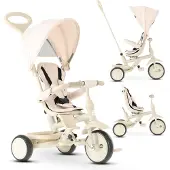 Deryan Adventurer Driewieler - 5-in-1 Kinder Driewieler - Beige