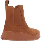 FitFlop Fit Flop Dames/Dames F-Mode Suede Flatform Chelsea Laarzen (Tan)