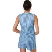 Threadbare Dames Fifi denim mouwloos vest (Middenblauw)