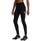 Nike Fast Dri-FIT-legging voor dames (Zwart, Wit)
