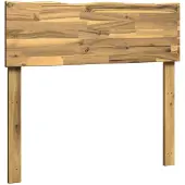 vidaXL Live Edge Hoofdbord ROSTOCK Witgewassen 80 cm