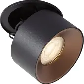 QAZQA Moderne Inbouwspot Zwart GU10 50mm - Echo