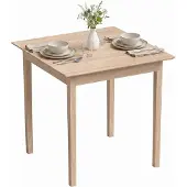 HOMCOM Dining Table-Kiefernholz-75L x 75B x 76H cm-Naturholz