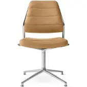 Vipp 454 Draaistoel - Bureaustoelen Leer Camel Leather - 45471G01