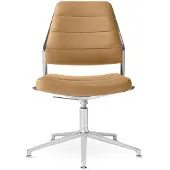 Vipp 454+ Draaistoel - Bureaustoelen Leer Camel Leather - 454+71G01