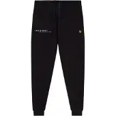 Lyle & Scott Heren Fleece Joggers (Jet Zwart)