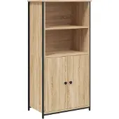 vidaXL Hoge kast 62x36x121,5 cm bewerkt hout sonoma eiken