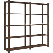 vidaXL Opbergrek 5-laags 170x38x170 cm massief grenenhout bruin