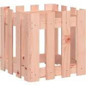 vidaXL Plantenbak met hekontwerp 40x40x40 cm massief douglashout
