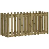 vidaXL Plantenbak verhoogd hekontwerp 150x50x70 cm geïmpregneerd hout