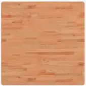 vidaXL Tafelblad vierkant 80x80x4 cm massief beukenhout