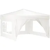 vidaXL Partytent inklapbaar met zijwanden 3x3 m wit