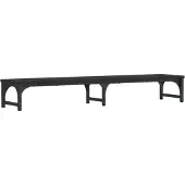 vidaXL Monitorstandaard 105x23x15,5 cm bewerkt hout zwart