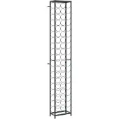 vidaXL Wijnrek voor 57 flessen 34x18x200 cm smeedijzer zwart