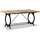 vidaXL Eettafel 180 cm massief gerecycled hout