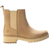 Timberland Stoere leren Chelsea-laarzen met blokhak voor dames (Taupe)