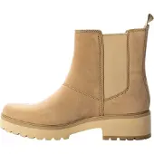 Timberland Stoere leren Chelsea-laarzen met blokhak voor dames (Taupe)