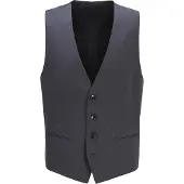 BOSS Heren Wilson Virgin Wool Gilet (Donkergrijs)