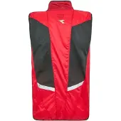 Diadora Mannenvest zonder mouwen met trechterhals (Tomatenrood)