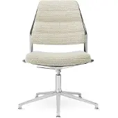 Vipp 454+ Draaistoel - Bureaustoelen Leer Wavy - 454+02G01