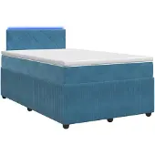 Syfax Boxspringbed met matras Blauw 120 x 200 cm Fluweel
