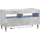 vidaXL LED tv-meubel HAARLEM 81 x 35 x 43 cm Betongrijs Bewerkt hout