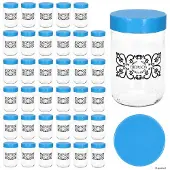 MamboCat 36-delige set bewaarglas IDA met kunststof deksel blauw – 24868
