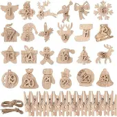 Markenlos Houten adventskalender, zelf te maken - van 1 tot 24