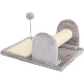Famanu krabpaal met een zachte, bewegende bal - lichtgrijs