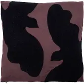 House Doctor Miki sierkussen Donkere chocolade-zwart, 50x50 cm