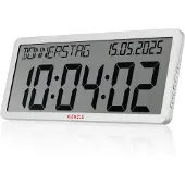 KIENZLE - Radiogestuurde wandklok met datumweergave - Wit