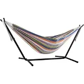 VIVERE Dubbele Hangmat met Standaard - Retro