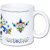 Astrid Kashubian keramische volksmok 330 ml - Uniek Ontwerp
