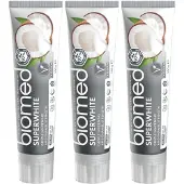 Biomed Superwhite - Tandpasta - Witte kokos zonder fluoride 3-pack