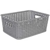 COSY&TRENDY Hozon Opbergmand Grijs 4,5l 24,5x18 ,5xh10cm Rechthoek