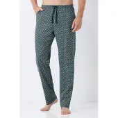 Hajo Premium heren lounge broek marine blauw | Maat 52
