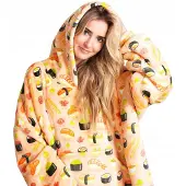 Konjac Sponge Hoodie Deken XL - Sushi