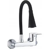 Habo Wandkraan Keuken Zwart/Chroom - Flexibele Uitloop