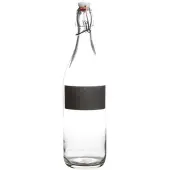 COSY&TRENDY Cosy & Trendy Fles Met Krijtvak En Stop Wit 0,97l