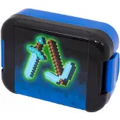 Astra Minecraft Broodtrommel Blauwe Pixel - 450ml