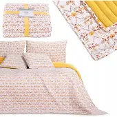 AmeliaHome RESTILO Gewatteerde Folk Boho Sprei 200x220 cm - Stijlvol woonaccessoire