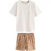 Next - Dames - Pyjama met short - Crème