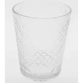 Meander Windlicht/ glas pointdiamant Ø9x11cm