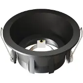 LEDVION – LED Inbouwspot Rond Ø85mm – Zwart – Dimbaar – GU10 – IP20