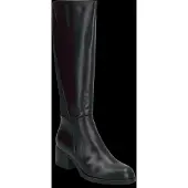 Wonders Dames Leren laarzen Isy zwart (40), Leer, 3 tot 5 cm, Ritssluiting, Casual G-6262