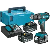 Makita Accuboormachine met slagfunctie, BLDC, 18V, 3 x 3.0Ah - Model: M DHP485RF3*